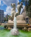 ミュンヘン・レンバッハ広場にあるヴィッテルスバッハーの噴水